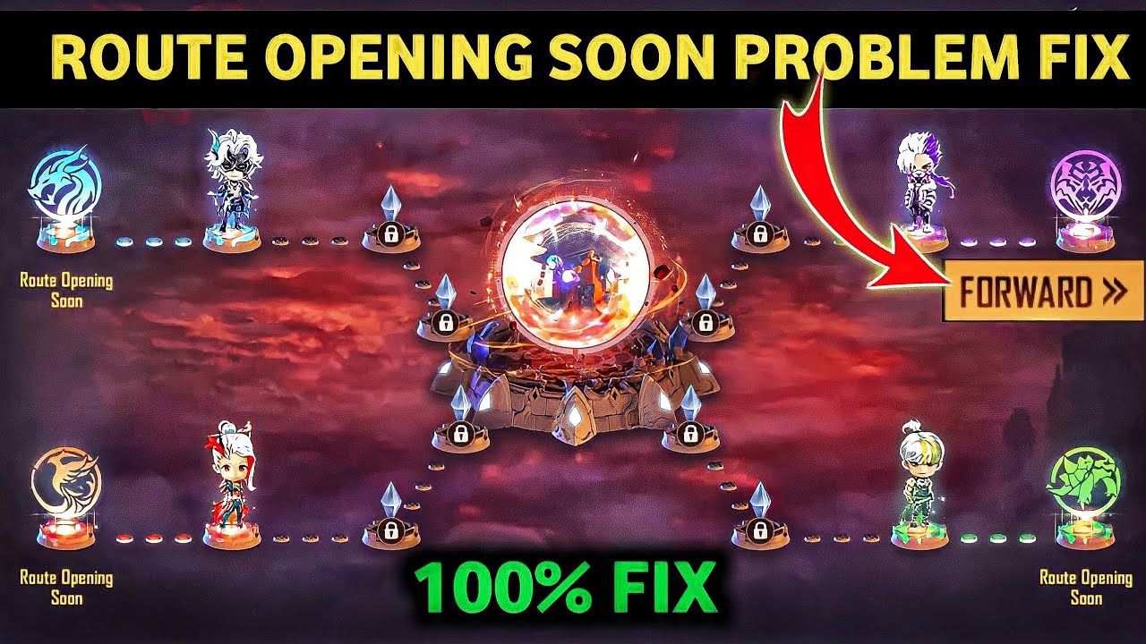 ROUTE OPENING SOON PROBLEM IN FREE FIRE | BATTLE OF THE NEW DAWN EVENT PROBLEM | FREE FIRE NEW EVENT