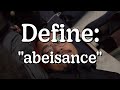 define abaisance