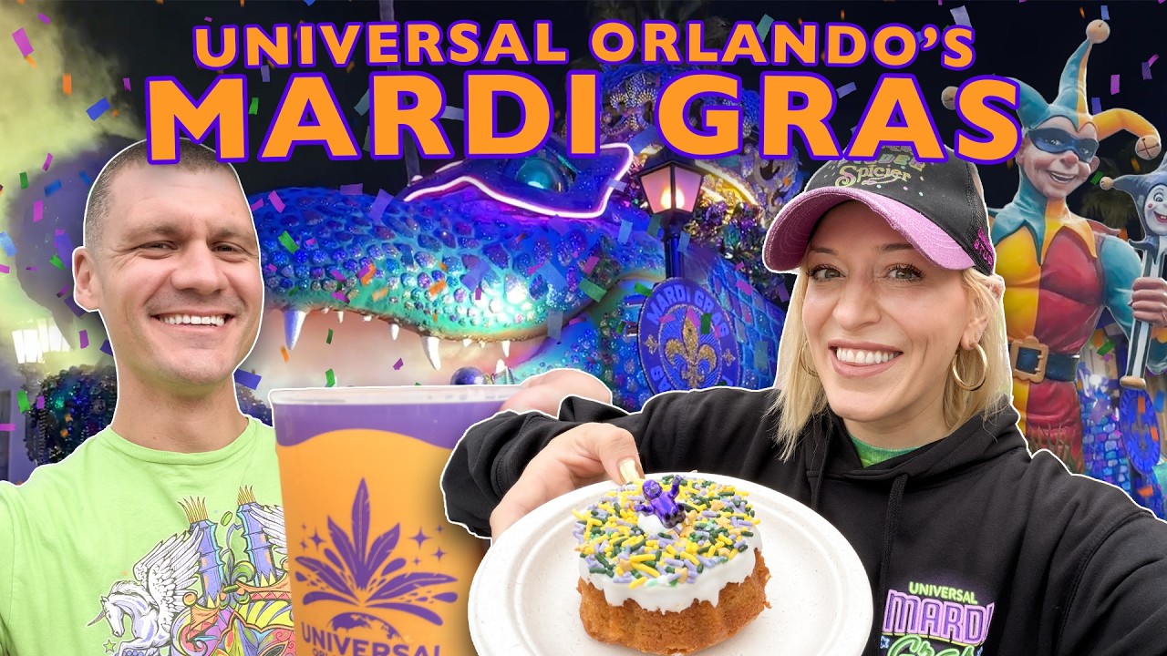 The BEST Of Universal Orlando’s Mardi Gras | Snacks, Drinks, Parade & More Universal Studios Florida