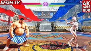 E. Honda vs A.K.I. (Hardest AI) - Street Fighter 6