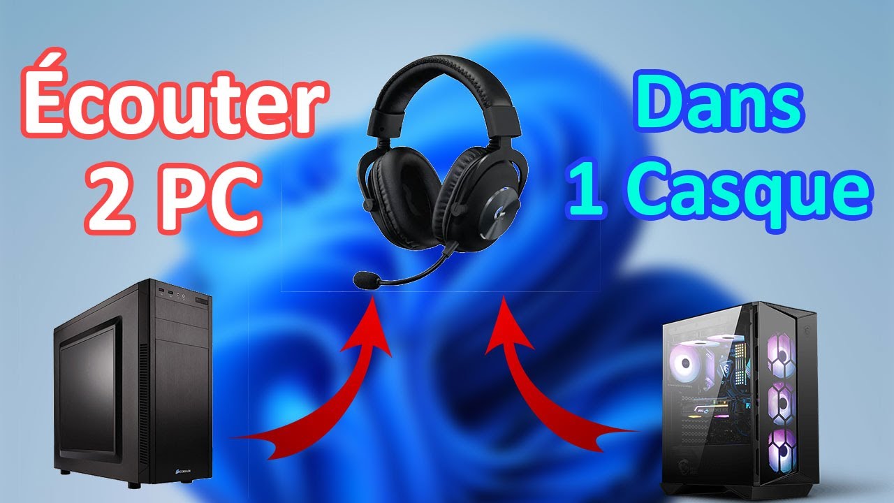 Tuto - Écouter 2 PC avec 1 Casque (avec un câble jack) - YouTube