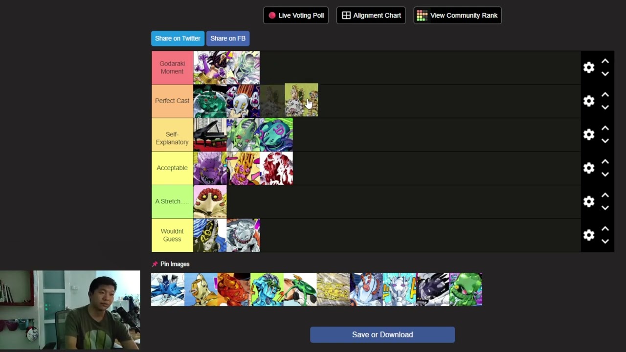 Jojo : Stone Ocean || Stands Tier List Based On Musical Reference