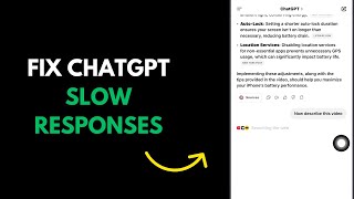 How To Fix ChatGPT Slow Responses (Quick Solution)