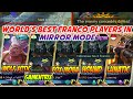 WORLD'S BEST FRANCO PLAYER'S IN MIRROR MODE ft. WOLF XOTIC, FOX MOBA & HOUND | #GamEnTrix