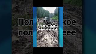 НЕТ, это не поле, это федеральная трасса на россии, здесь даже трактор не пройдет #russia  #россия