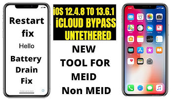 iCloud Bypass New Tool For Meid and Non Meid devices!Restart and Battery Drain Fix.