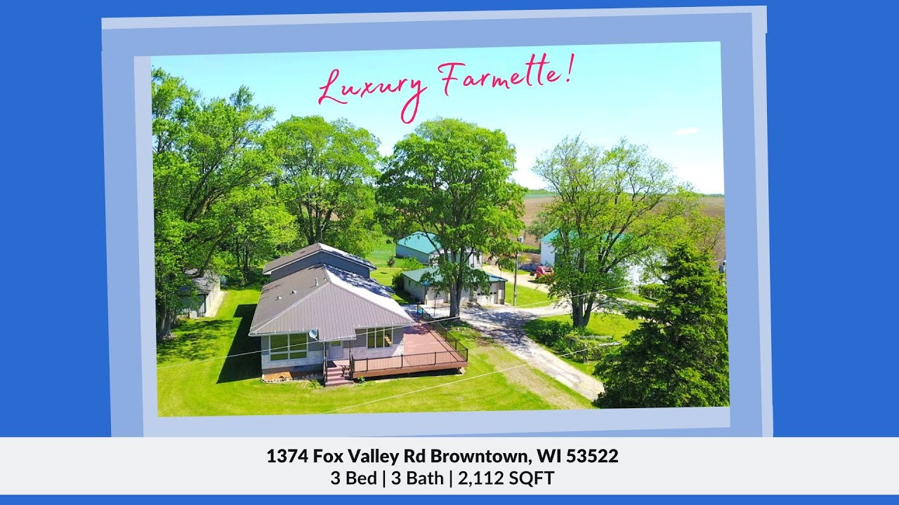 Home for Sale 1374 Fox Valley Rd Browntown, WI 53522 [MLS 1936793