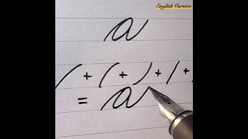 Small ‘a’ in Cursive | Spencerian Script #spencerian