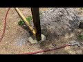 How To Set a Fence Post In Concrete The Easy Way