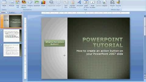 How to create an Action button in Powerpoint 2007