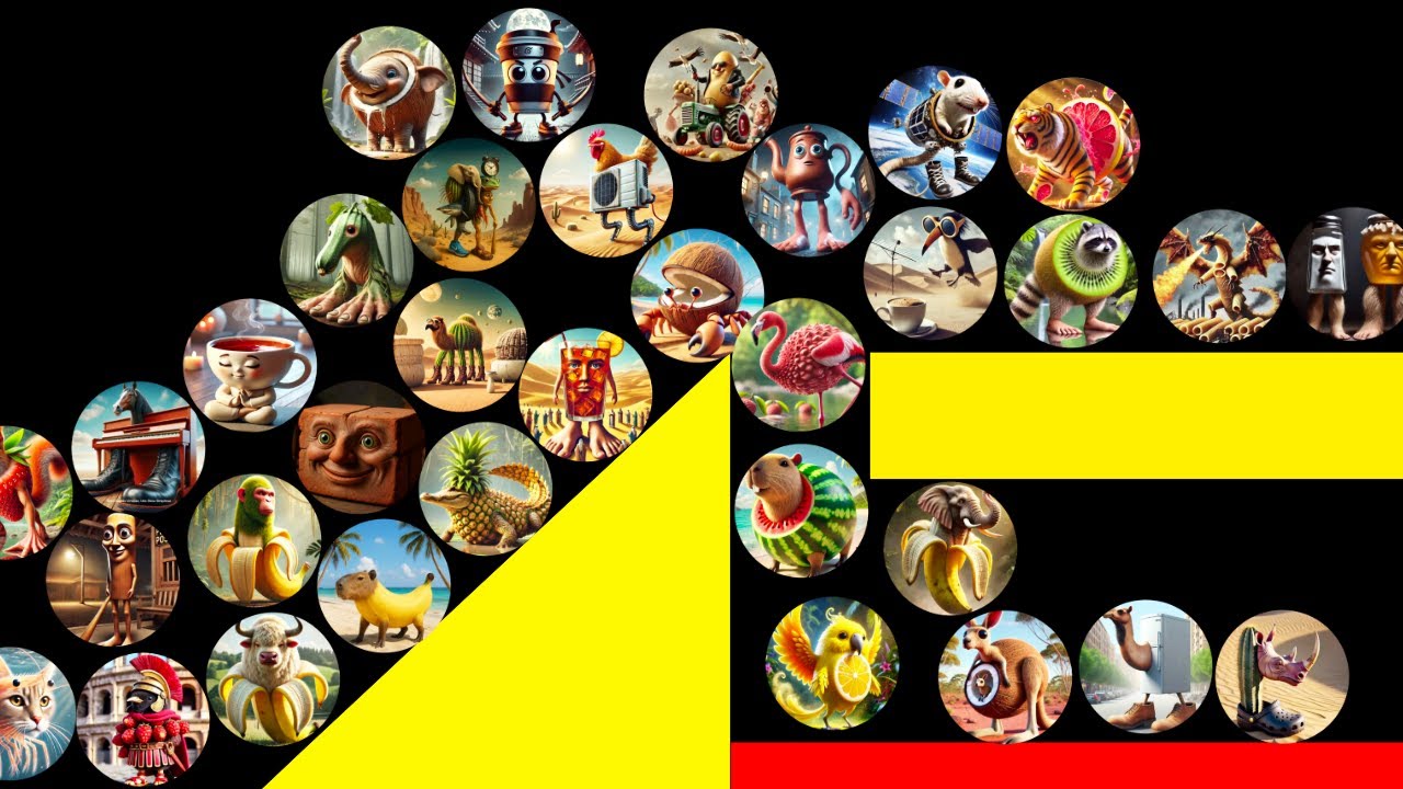 All 50 Italian Brainrot Marble Race Who Will Win at the End?