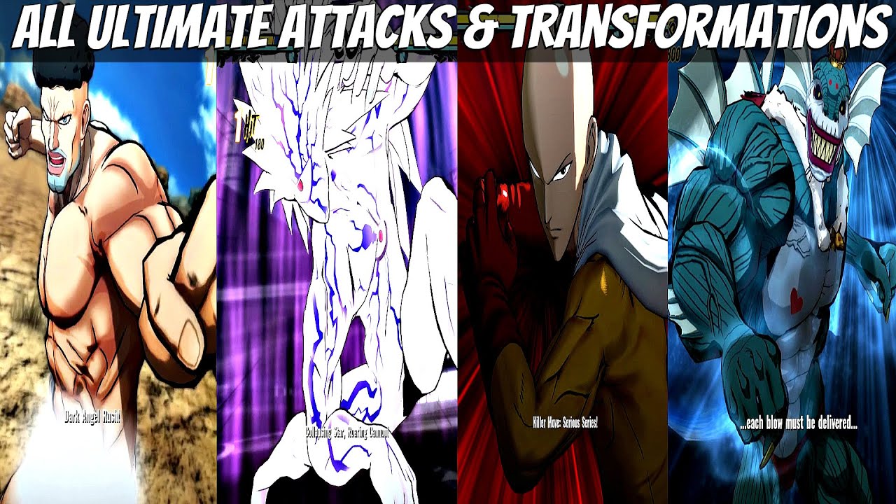 One Punch Man: A Hero Nobody Knows - All Characters ULTIMATE Attacks (Full Game Roster) OPM 2020