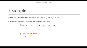 Mathematical Models for Mean, Median and Mode (C# programming preparation). ITEC 203 Lesson 3
