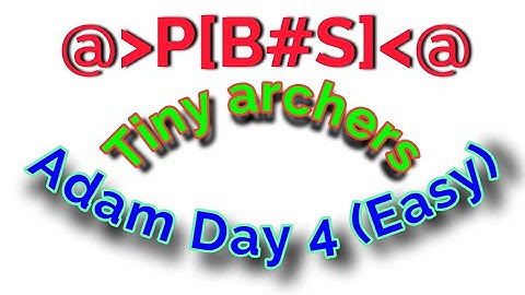 how to play Tiny archers | Adam Day 4 Easy | all head shot |