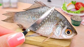 🐟 Tasty Miniature Crispy Fried Fish And Chips Recipe 🐟Homemade Mini Cooking Fish Fried by Mini Yummy