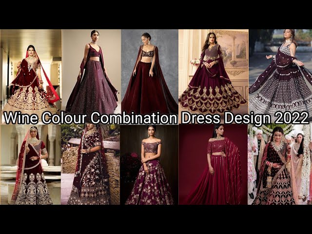 Latest beautiful Indian designer wedding dress in wine red color # B3458 |  Designer wedding dresses, Classy wedding dress, Elegant bridal dress