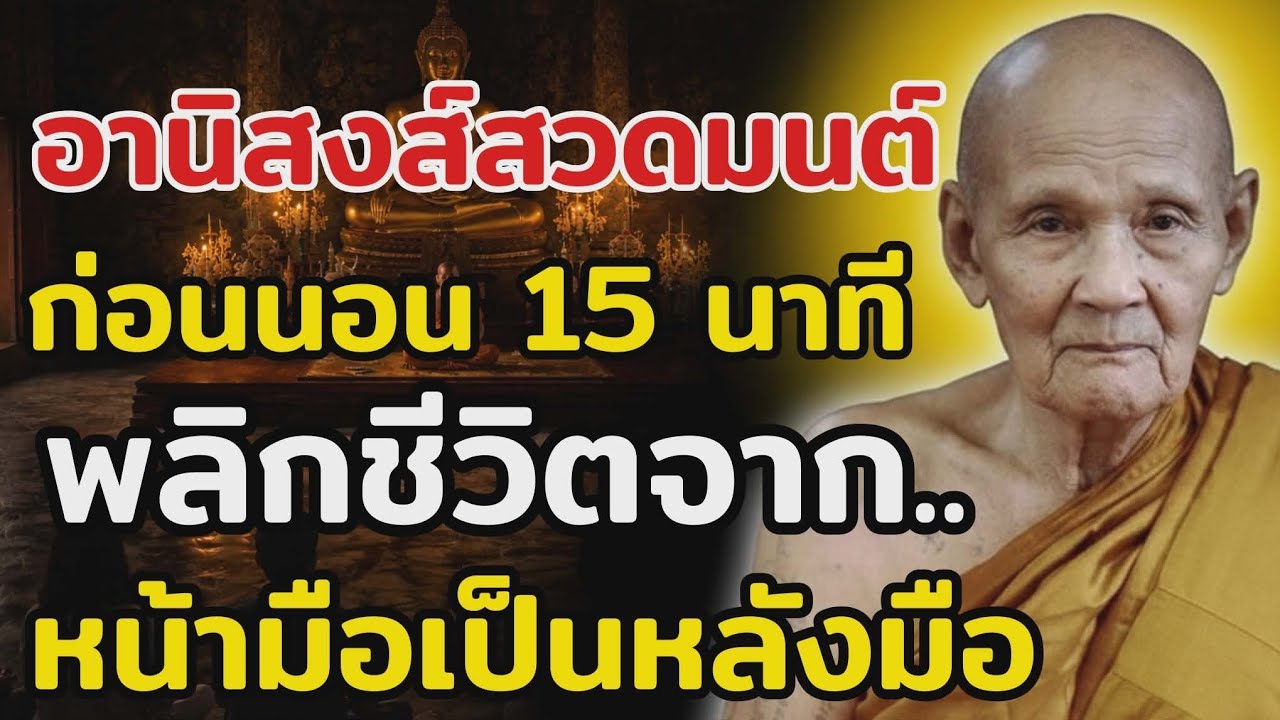 อานิสงส์สวดมนต์ก่อนนอน 15 นาที