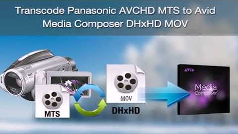Transcode Panasonic AVCHD MTS to Avid Media Composer DNxHD MOV