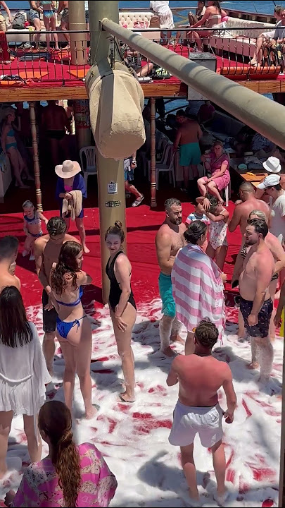 ☀️Antalya Turkey Boat Tour -Hot Holiday💦 #travel #boatparty