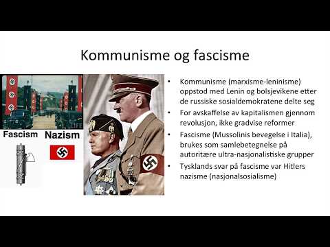 Video: Forskjellen Mellom Fascisme Og Sosialisme