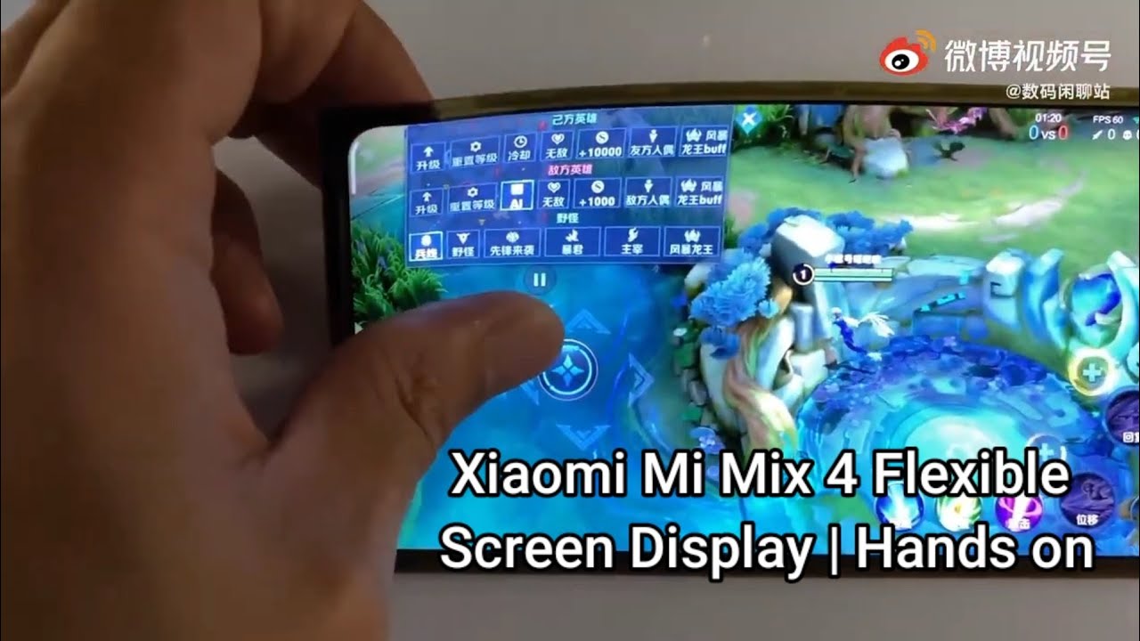 Xiaomi Mi Mix 4 Flexible Screen Display