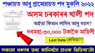 New Assam Govt Job Recruitment 2022 | Pnrd Assam Recruitment 2022 | Assam Job News Today 2022