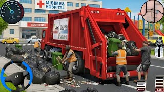 Garbage Trash Truck Realistic Simulator 3D - City Road Garbage Dumper Truck Driver- Android Gameplay screenshot 3