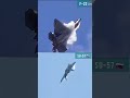 F-22 Raptor vs Su-57 Felon: Ultimate Stealth Maneuverability Comparison #shorts