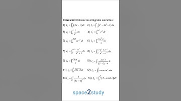 Exercice 2 - Calculs intégrales - 2BAC - Exercices corrigés - 2205 - @space2study