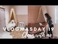 VLOGMAS DAY 19: || CLEAN WITH ME - BEDROOMS  || GET READY FOR CHRISTMAS || CLEAN MOTIVATION