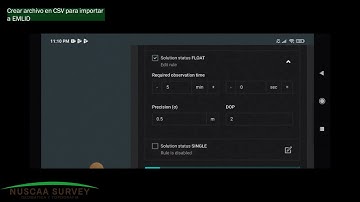 Crear archivo de coordenadas en CSV para importar a EMLID