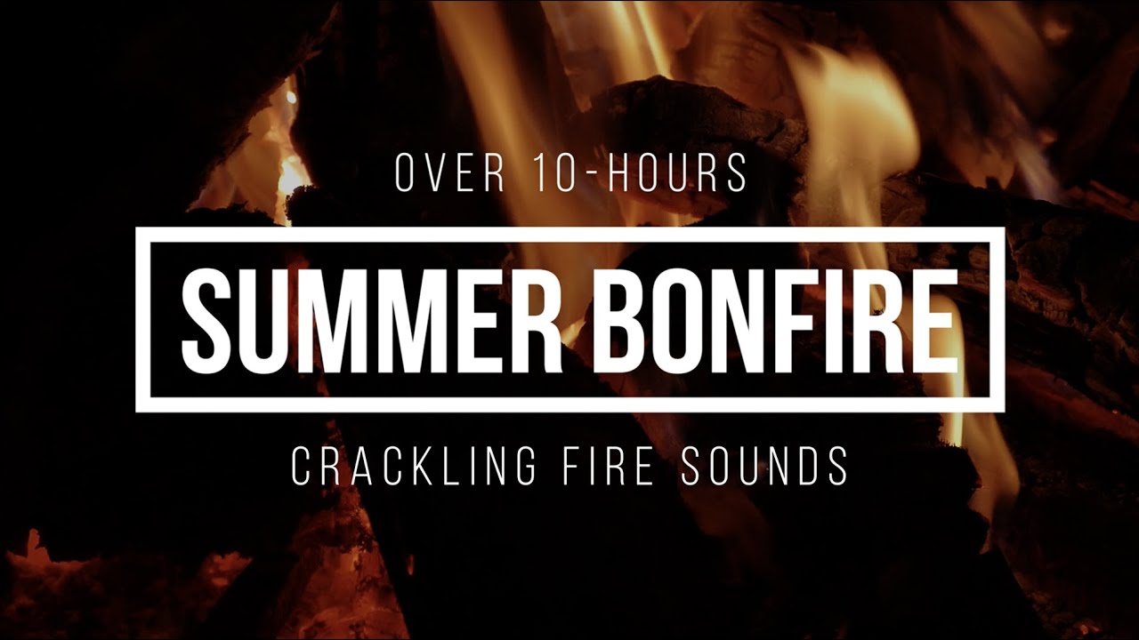 Bonfire Ambience for Over 10 Hours 🔥 Bonfire Sounds for Sleep, Study & Relaxation