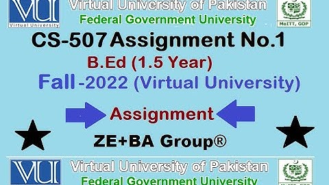CS507 Assignment 1 Solution Fall 2022 By ZE+BA Group || CS507Assignment 1 Fall 2022