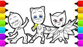 PJ Masks Drawing & Coloring | Singing PJ Masks screenshot 1