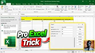 Enter Excel Data Like a PRO! 🔥 Hidden Data Entry Form