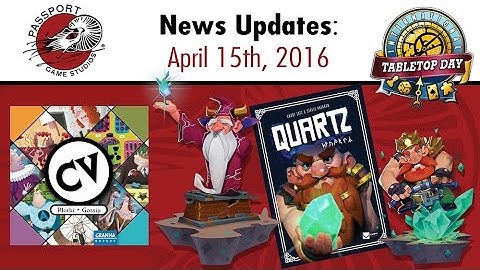 Samurai Spirit, CV: Gossip, & Quartz (PGS News: 4/15/2016)
