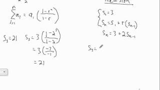 Recursive Geometric Series