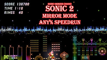 Sonic Origins (2022) - Sonic the Hedgehog 2 - Mirror Mode Any% Speedrun