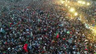 Drone Footage | Imran Khan's Minar-e-Pakistan Jalsa Lahore Resimi