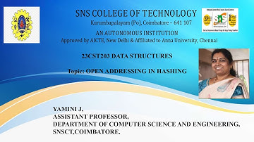 Open Addressing | Data Structures | SNS Institutions