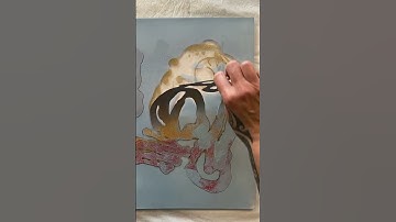 Transform Gel Prints with Spray Paint, Stencils & Bold Color Choices!