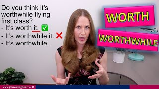 Worth or Worthwhile - Learn English Grammar