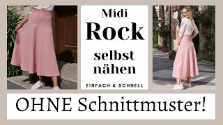 Rock nähen lernen - OHNE Schnittmuster - DIY mit Annas Nähschule