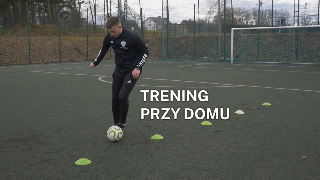Trening piłkarski przy domu