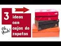 RECICLADO DE CAJA DE ZAPATOS - DECOUPAGE EN RELIEVE - MANUALIDADES FÁCILES - DIY
