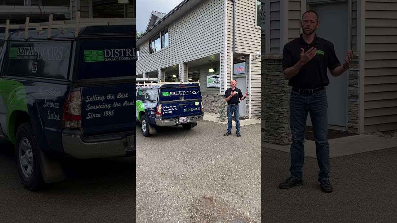 Garage Door sales truck and samples