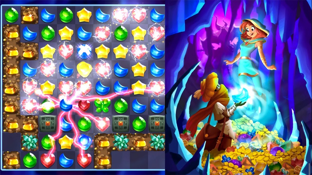 Genies & Gems - Jewel & Gem Matching Adventure 3 Level 20 to 24