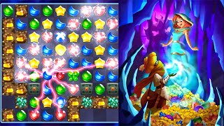 Genies & Gems - Jewel & Gem Matching Adventure 3 Level 20 to 24 screenshot 5