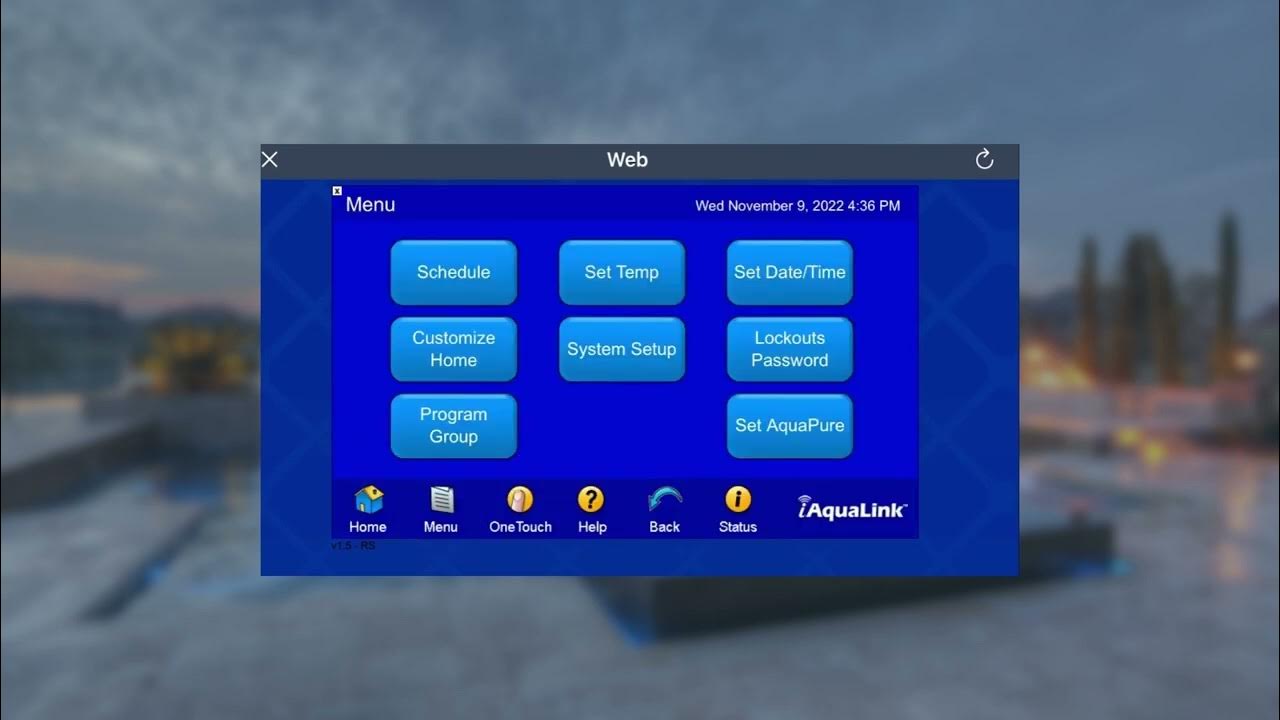 iAquaLink Control App How To Schedule Equipment Using WebTouch YouTube