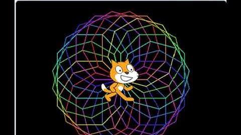 利用Scratch函式積木畫彩色花籃